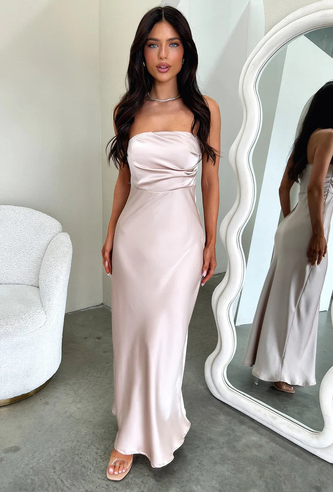 Robe Eliota - Robe longue décolleté bustier