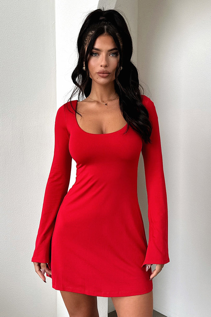 Robe Marciale - Mini Robe à Manches Longues